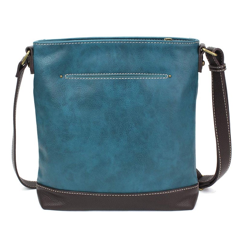 CHALA Sweet Messenger Mid Size Shoulder Purse with Adjustable Strap - Two Turtles - turquoise - Image 4